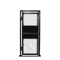 Black Surface mount Prehung gate with Panic Bar Kit