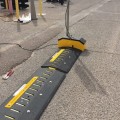 Roadshark 3ft Low-Profile In-Ground Electric 1-Way Traffic Spikes w/ 16" Wide Cover Plate - LPEW48