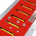Roadshark Low-Profile 48" Heavy-Duty Traffic Spike (3/8" Coverplate) Galvanized Red - LPS48-R-G (Traffic Spikes)
