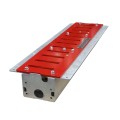 Roadshark Low-Profile 48" Heavy-Duty Traffic Spike (3/8" Coverplate) Galvanized Red - LPS48-R-G (Traffic Spikes)