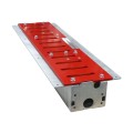 Roadshark Low-Profile 48" Heavy-Duty Traffic Spike (3/8" Coverplate) Galvanized Red - LPS48-R-G (Traffic Spikes)