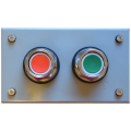 Spike Systems 30mm 2-Button Metal Enclosure with Green Open/Red Close Switches - OCS-200