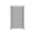 3' x 6' Prehung Chain Link Surface-Mount Walk Gate Kit 