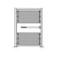 4' x 6' Prehung Chain Link Surface-Mount Walk Gate Kit with Panic Exit Bar 