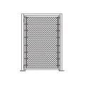 4' x 6' Prehung Chain Link Surface-Mount Walk Gate Kit 