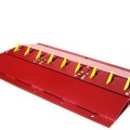 Road Blade Surface Mount 36" L X 22" W Traffic Spike Section with Latch Downs (Powder-Coated Red) - RB36