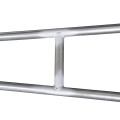 Sentinel Double Surface-Mount Manual Swing Barrier Gate with 2x 16ft Arms (32ft/9.75m) (Galvanized)