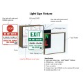 Roadshark Tiger Teeth 24" x 24" LED 2-Sided "STOP" & "EXIT" Tire Spike Warning Sign (Signs)