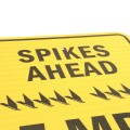 Tiger Teeth 18" x 24" Aluminum MAX 5 MPH Traffic Spike Ahead Speed Limit Sign (Signs)