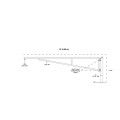 Sentinel Single Surface-Mount Manual Swing Barrier Gate with 16' (4.88 m) Arm (Galvanized)