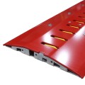 Roadshark Tiger Teeth 48" Traffic Spike (5/16" Heavy-Duty Coverplate) - Galvanized Red - TT48-R-G-HD (Traffic Spikes)