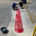 Roadshark Tiger Teeth 48" Traffic Spike (1/4" Coverplate) - Powder-Coated Red - TT48-R (Traffic Spikes)