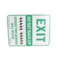 Roadshark 18" x 24" Aluminum "Exit Do Not Back Up" Sign - WSSRS-01 (Default)