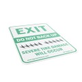 Roadshark 18" x 24" Aluminum "Exit Do Not Back Up" Sign - WSSRS-01 (Default)