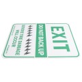 Road Shark Tiger Teeth Warning Sign (Exit) - WSE