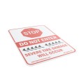 Roadshark Tiger Teeth Stop Do Not Enter Severe Tire Damage Will Occur Warning Sign (Stop) - WSS (Signs)