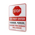 Roadshark Tiger Teeth Stop Do Not Enter Severe Tire Damage Will Occur Warning Sign (Stop) - WSS (Signs)
