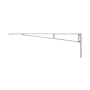 Swing Sentinel 15' (4.57 m) Manual Single Leaf Swing Barrier Gate Arm Kit (In-Ground) - Galvanized - 14010-15