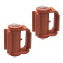 LiftMaster GUARDIAN Adjustable Round Mounted Roller Cage Bearing Gate Hinge (Pair) Prime Coated - 3110P
