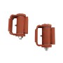 LiftMaster GUARDIAN Adjustable Round Mounted Roller Cage Bearing Gate Hinge (Pair) Prime Coated - 3110P