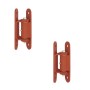 LiftMaster GUARDIAN Adjustable Bolt-On Mounted Roller Cage Bearing Gate Hinge (Pair) Prime Coated - 3150P