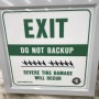 Roadshark Tiger Teeth 24" x 24" LED 2-Sided "STOP" & "EXIT" Tire Spike Warning Sign