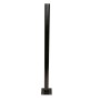 Delta Scientific 48" High Warning Post with 12" Square Flange - MPL-20B
