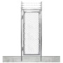 3' x 7' Prehung Barbed Wire Chain Link In-Ground Mount Walk Gate Kit 