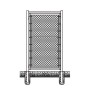 3' x 6' Prehung Chain Link In-Ground Mount Walk Gate Kit 