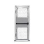 3' x 7' Prehung Chain Link Surface-Mount Walk Gate Kit with Panic Exit Bar 