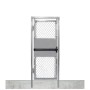 Custom Width & Height In-Ground Prehung Chain Link Mount Walk Gate Kit with Panic Exit Bar (Galvanized)