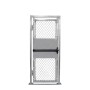 3' x 6' Prehung Chain Link Surface-Mount Walk Gate Kit with Panic Exit Bar (Galvanized)