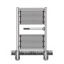 4' x 6' Prehung Chain Link In-Ground Walk Gate Kit with Panic Exit Bar 