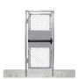 4' x 6' Prehung Chain Link In-Ground Walk Gate Kit with Panic Exit Bar 