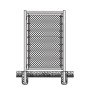 4' x 6' Prehung Chain Link In-Ground Mount Walk Gate Kit 