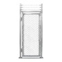 4' x 7' Prehung Barbed Wire Chain Link Surface-Mount Walk Gate Kit 
