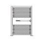 4' x 6' Prehung Chain Link Surface-Mount Walk Gate Kit with Panic Exit Bar 