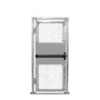 4' x 6' Prehung Chain Link Surface-Mount Walk Gate Kit with Panic Exit Bar 