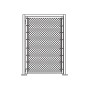 4' x 6' Prehung Chain Link Surface-Mount Walk Gate Kit 