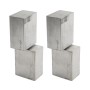 LiftMaster Elite POWERHINGE  Heavy Duty Flat Mounted Block Gate Hinge (Pair) Aluminum - POWERHINGE3