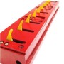 Road Blade 3' Flush Mount Military Grade Traffic Spike Section with Latch Downs (Red) Tiger Teeth - RB72-3HD