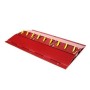Road Blade 3' Surface Mount Military Grade (1/4" Coverplate) Traffic Spike Section with Latch Downs (Double Powder-Coated Red) - RB36