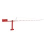 SecureLane Manual Vertical Lift Barrier Arm Gate with 24' Boom Arm & Cable Truss Support (Red)  