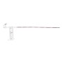 SecureLane Manual Vertical Lift Barrier Arm Gate with 26' Boom Arm and Cable Truss Support (White)  